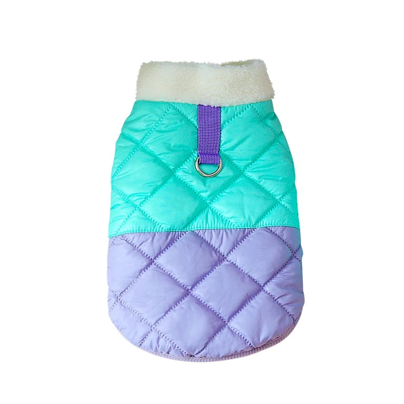 Winter Warm Dog Jacket, Windproof Fur Collar