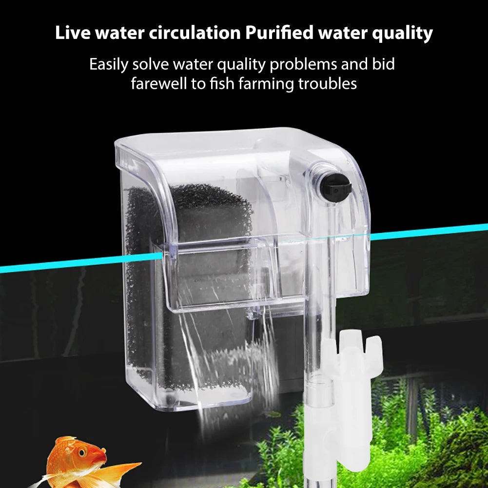 Aquarium Waterfall External Oxygen Water Filters