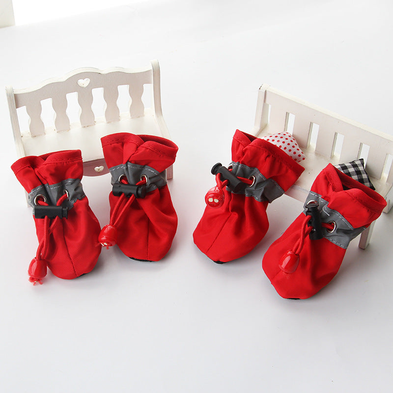 Soft-soled Rain Boots,  Waterproof Pet Shoes