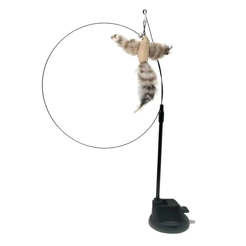 Interactive Cat Toy Feather Bird with Multiple Options