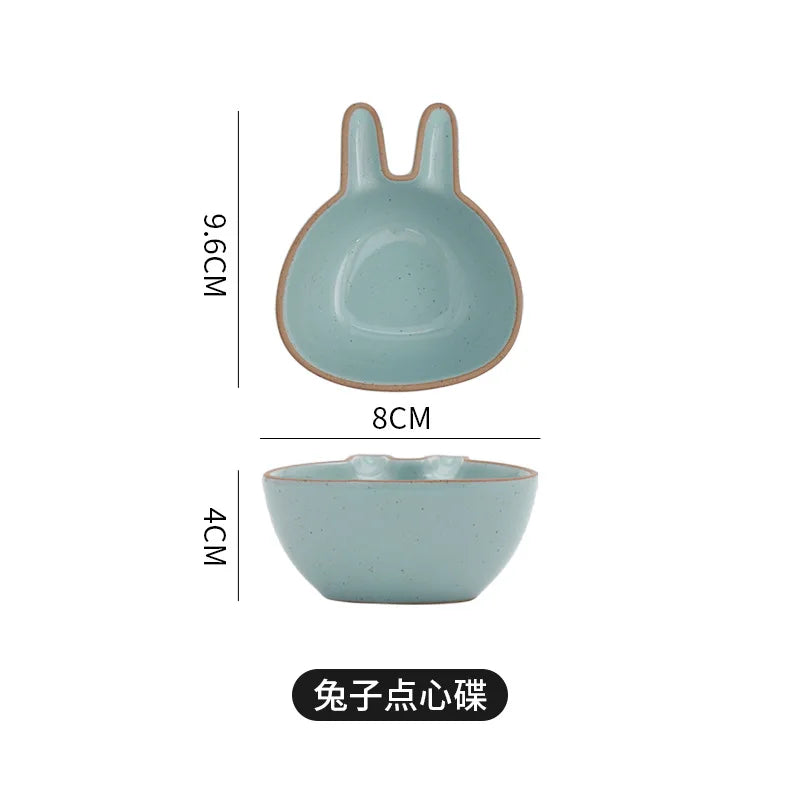 Lovely Ceramic Dishes Cartoon Animal Dishes
