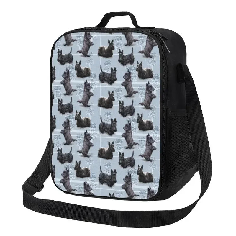 Scottie Dog Insulated Lunch Tote Bag Multiple Designs