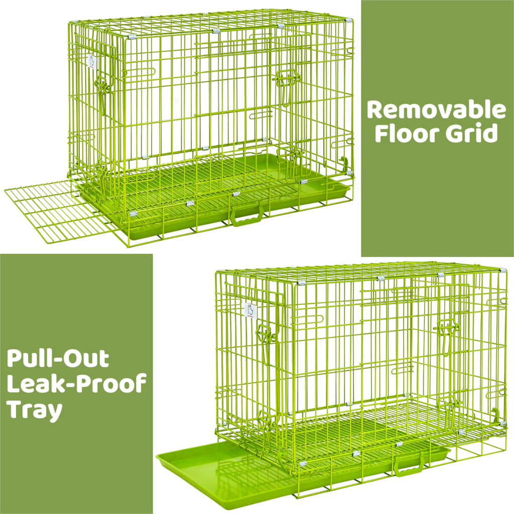 30" Collapsible Green Dog Crate GRN30