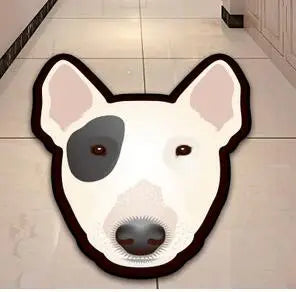 Thick Cartoon dog head shape Anti-Slip Rugs