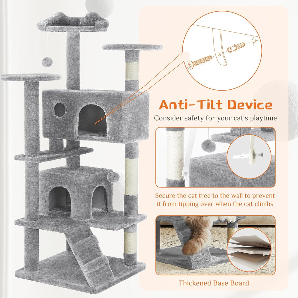Cat Tree Multi-level With Sisal Grab Post