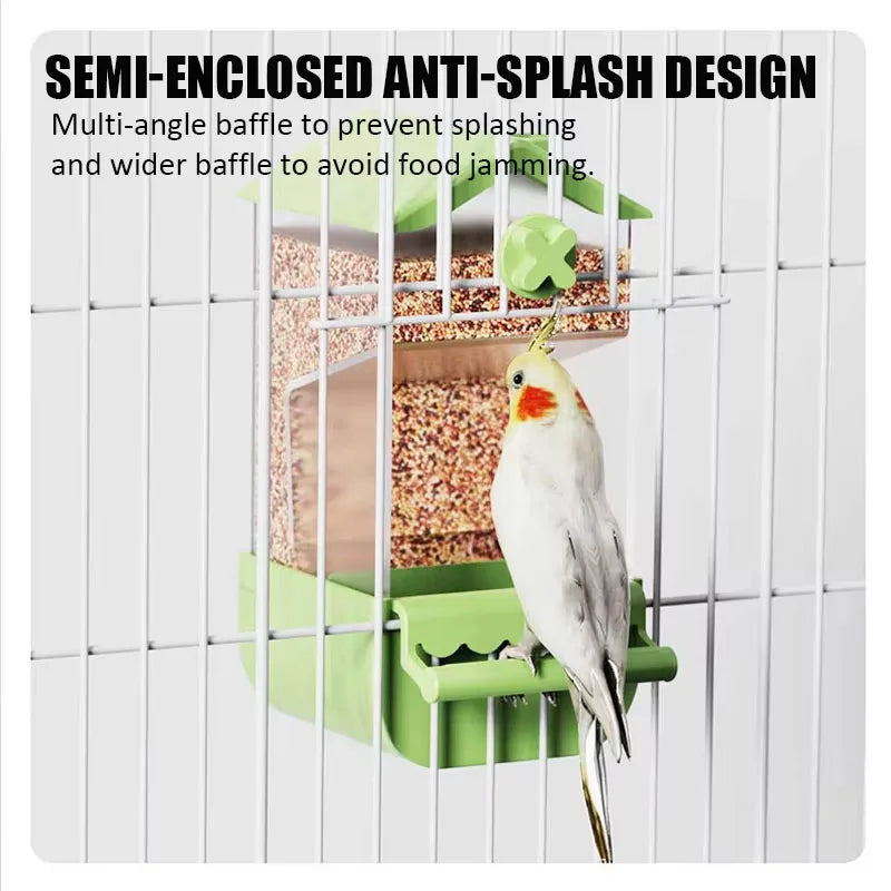 Automatic Bird Feeder Anti Spill And Splash Hanging Feeder