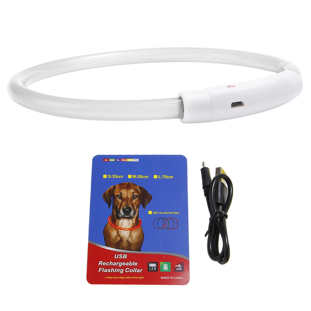 USB Rechargeable LED Dog Collar Multi Color