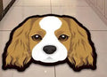 Thick Cartoon dog head shape Anti-Slip Rugs