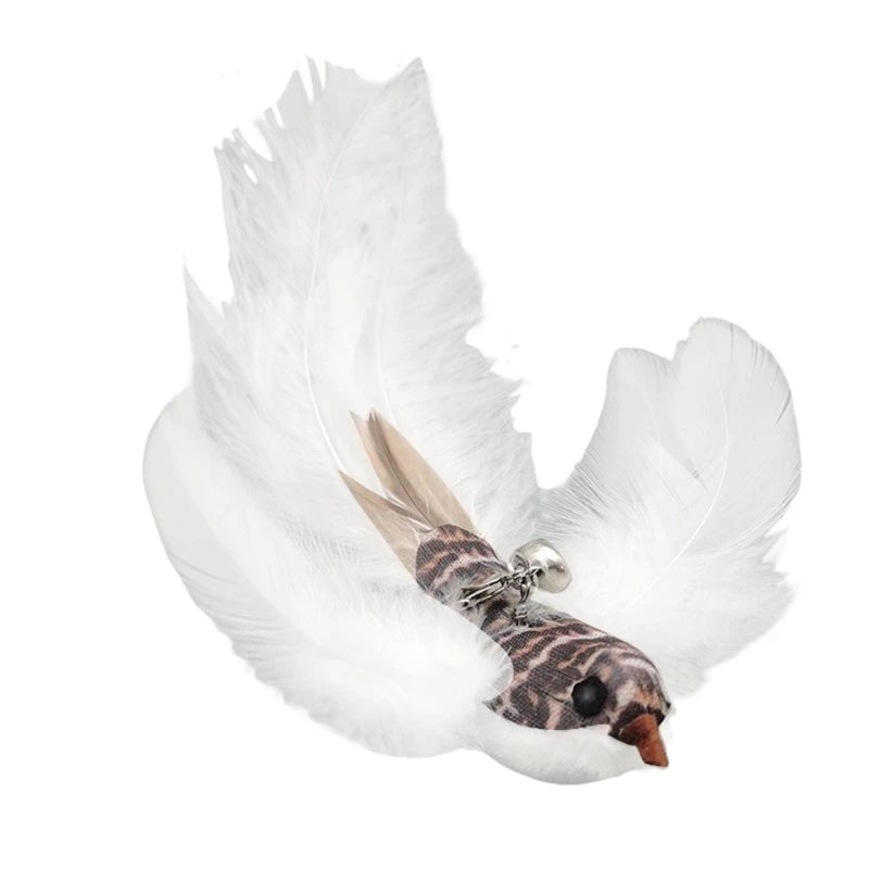 Interactive Cat Toy Feather Bird with Multiple Options