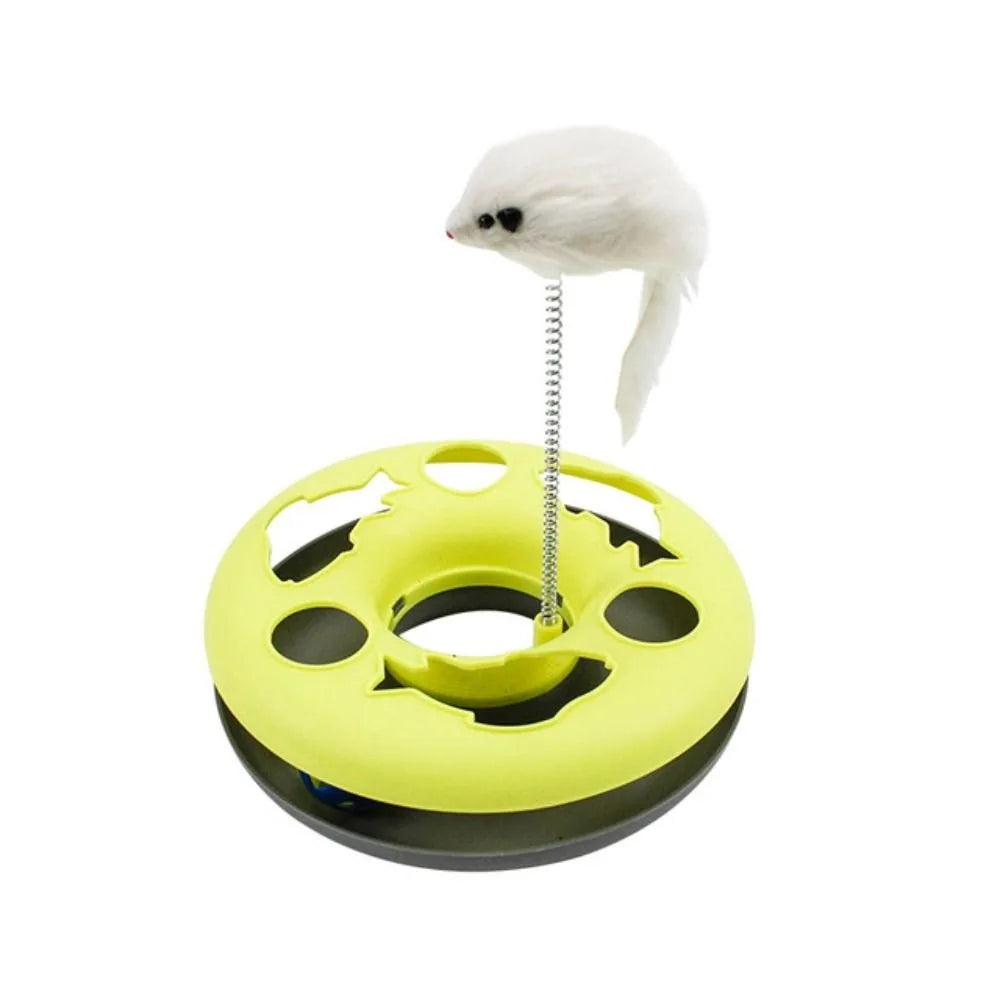 Cat Toy with Bell Ball Roller Tracks