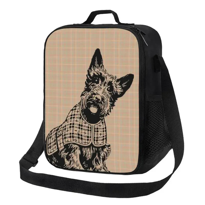 Scottie Dog Insulated Lunch Tote Bag Multiple Designs