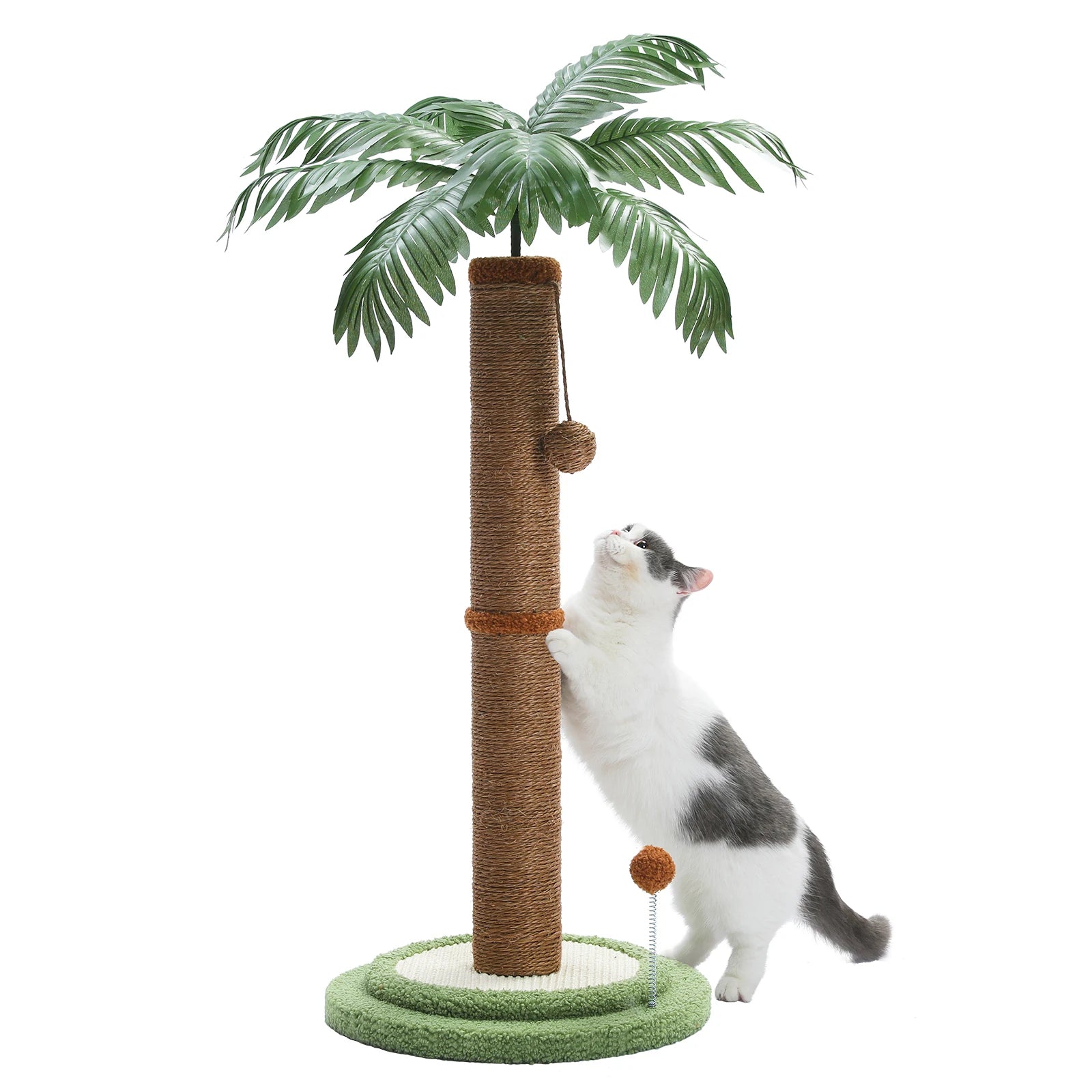 Cat Scratching Post with Interactive Balls Palm Tree