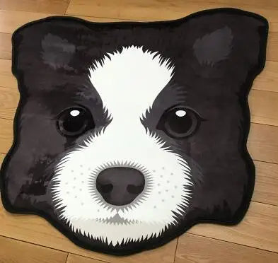 Thick Cartoon dog head shape Anti-Slip Rugs