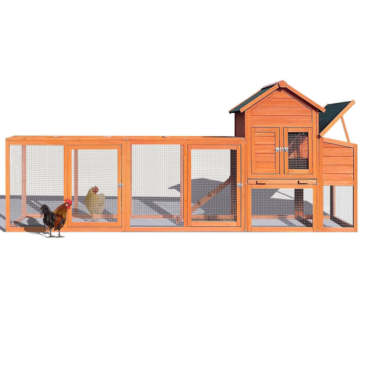 Wooden Chicken Coop Outdoor Hen House With Nest Box