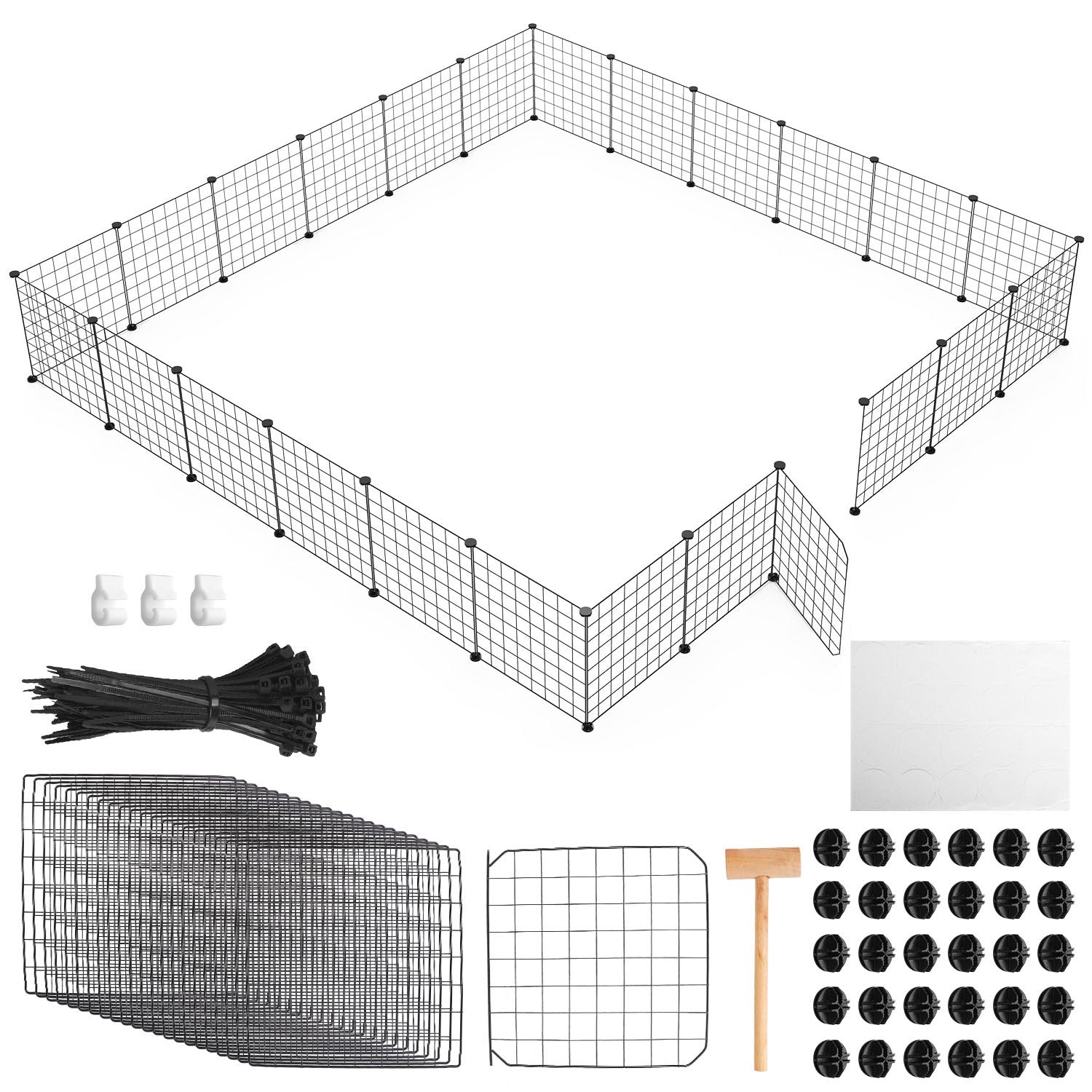 Small Animal Playpen with Door Dog Metal Playpen
