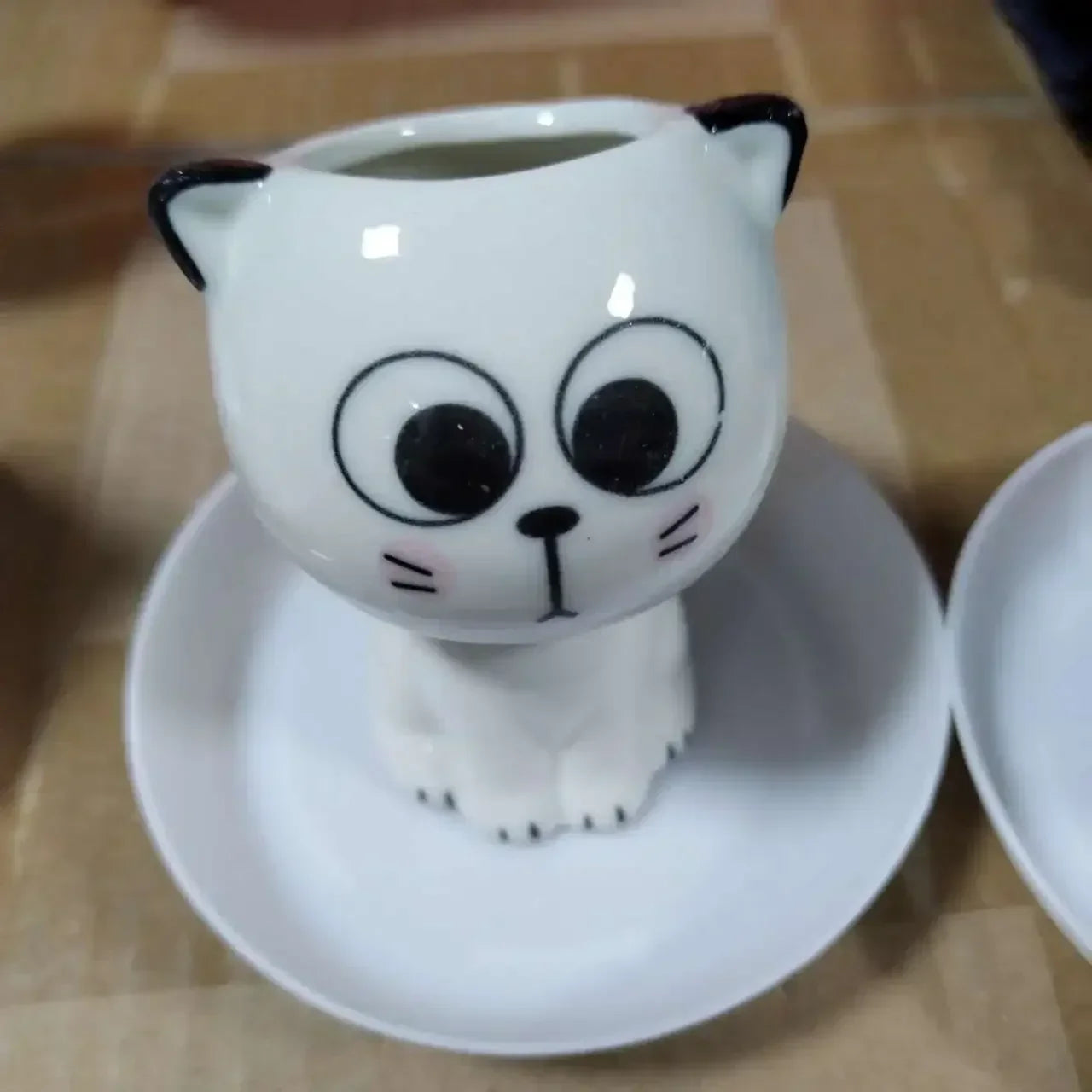 Ceramic Cat Shaped Cartoon Plant Pot