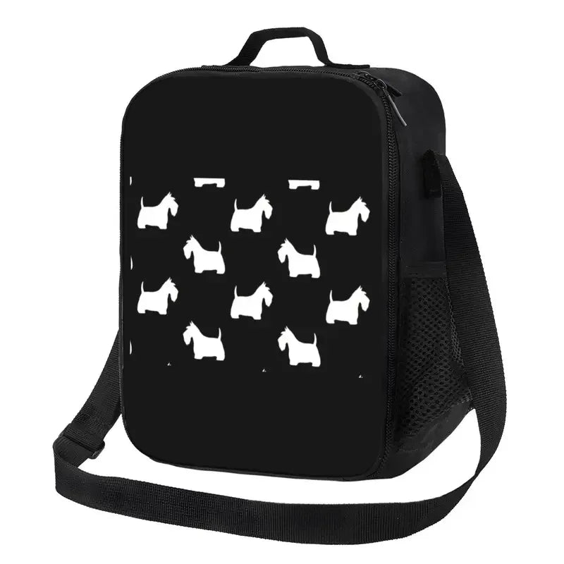 Scottie Dog Insulated Lunch Tote Bag Multiple Designs