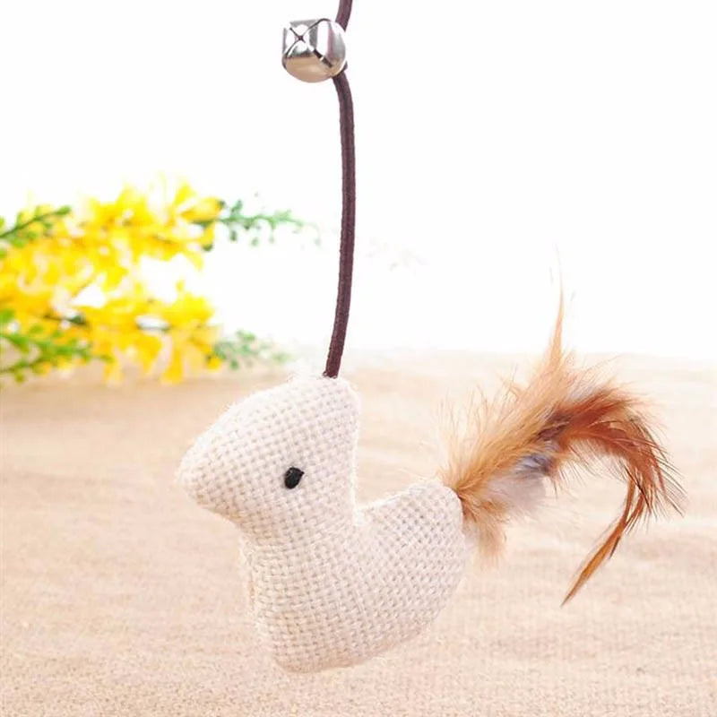 Interactive Cat Toy Feather Bird with Multiple Options