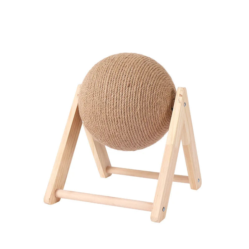 High Quality Wooden Cat Scratch Ball