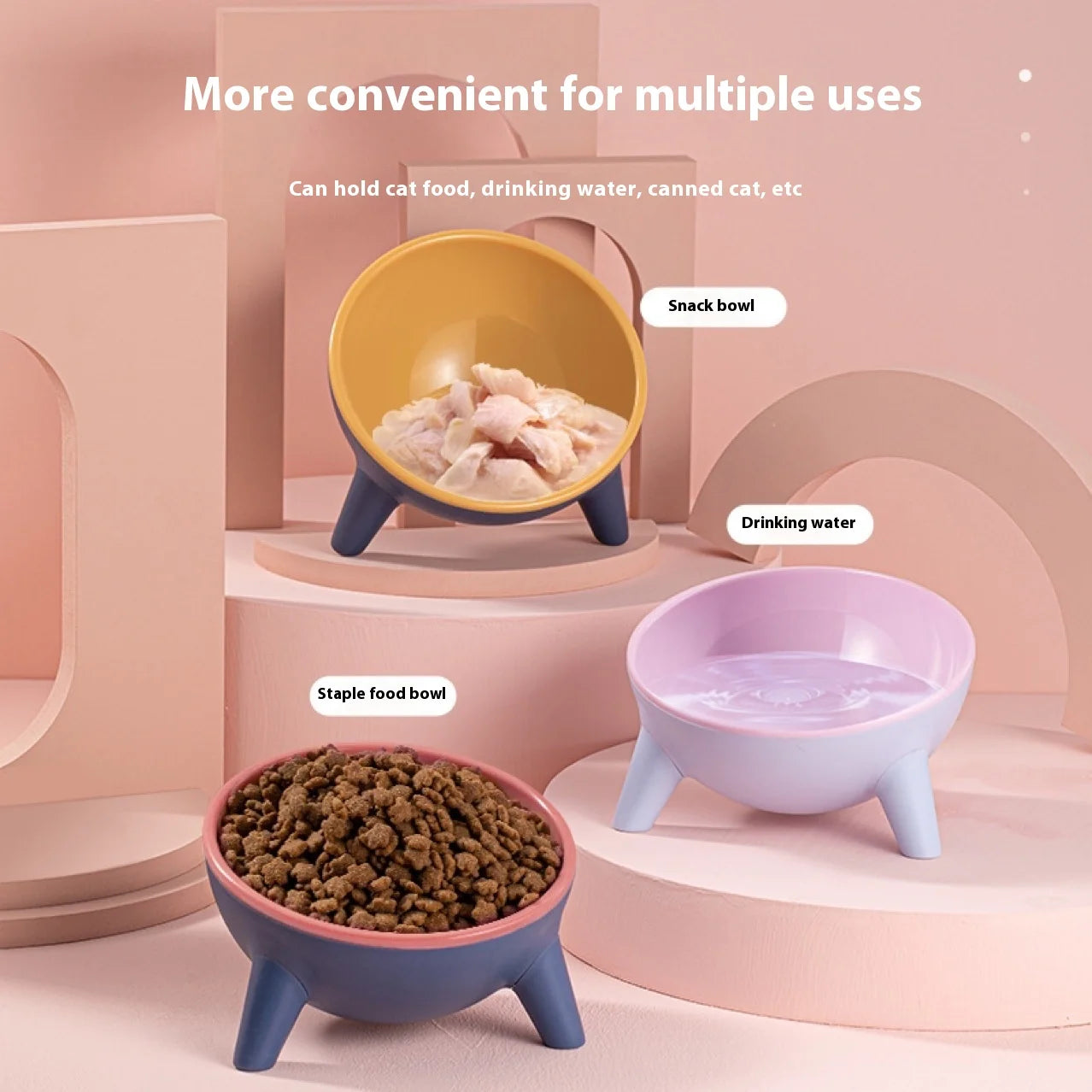 Elevated Pet Bowl Colorful