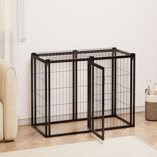 Dog Cage 47.2 Inches, Suitable For Small And Medium-sized Dogs