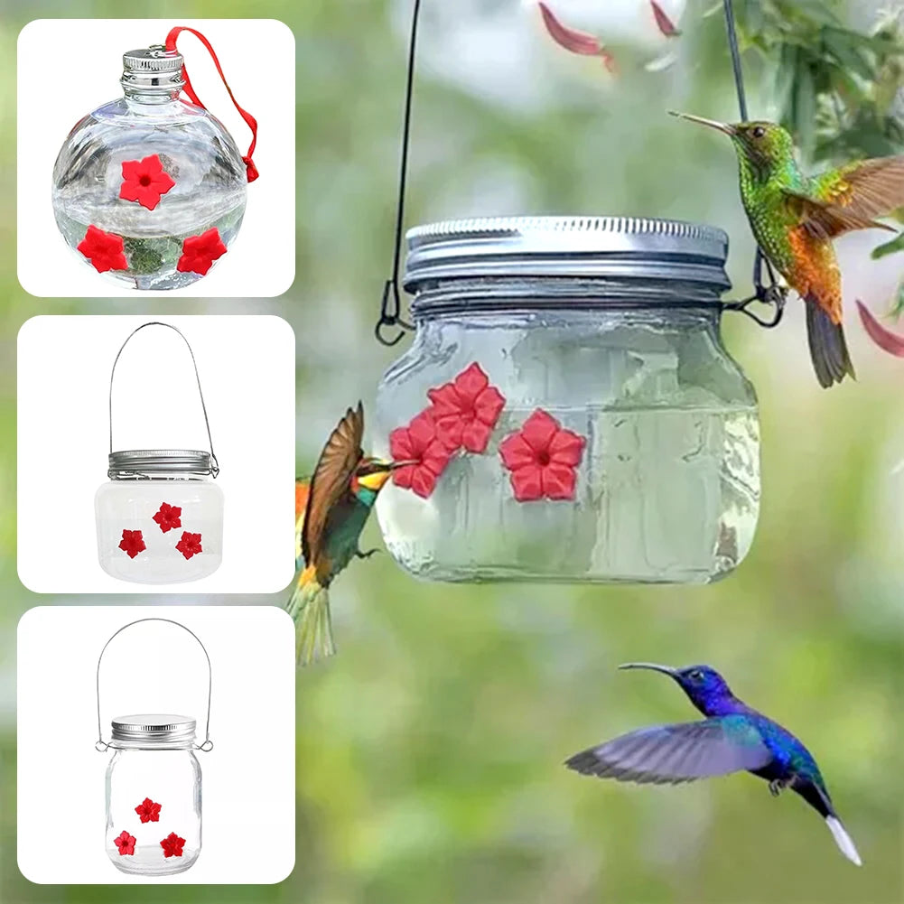 Hummingbirds Feeder Rustic Look