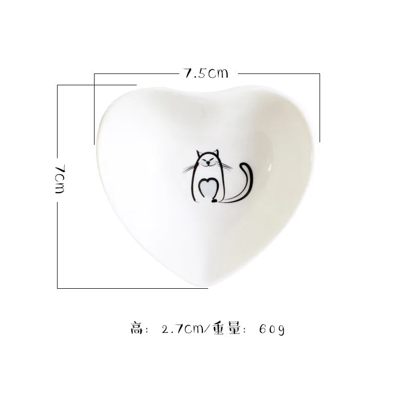 Ceramic Cat Dish And Tableware