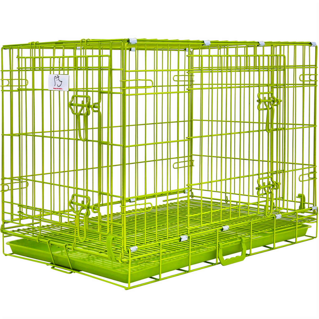 30" Collapsible Green Dog Crate GRN30