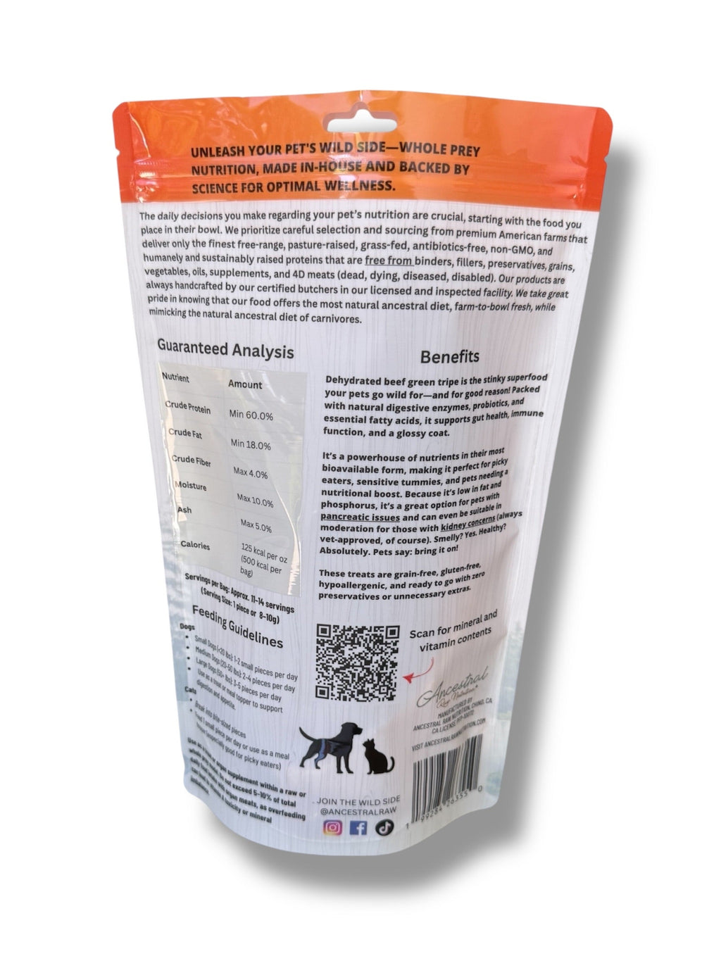 Dehydrated Beef Green Tripe