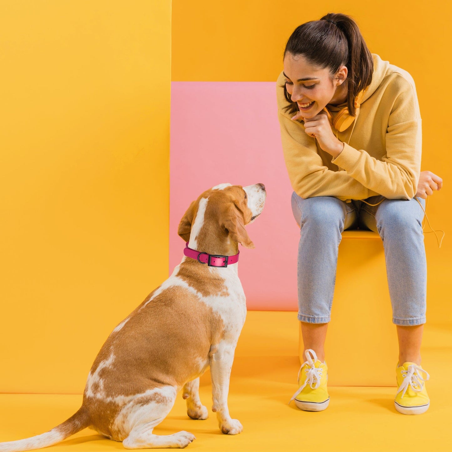 Biothane Waterproof Dog Collar - Medium (15 to 18 inches)