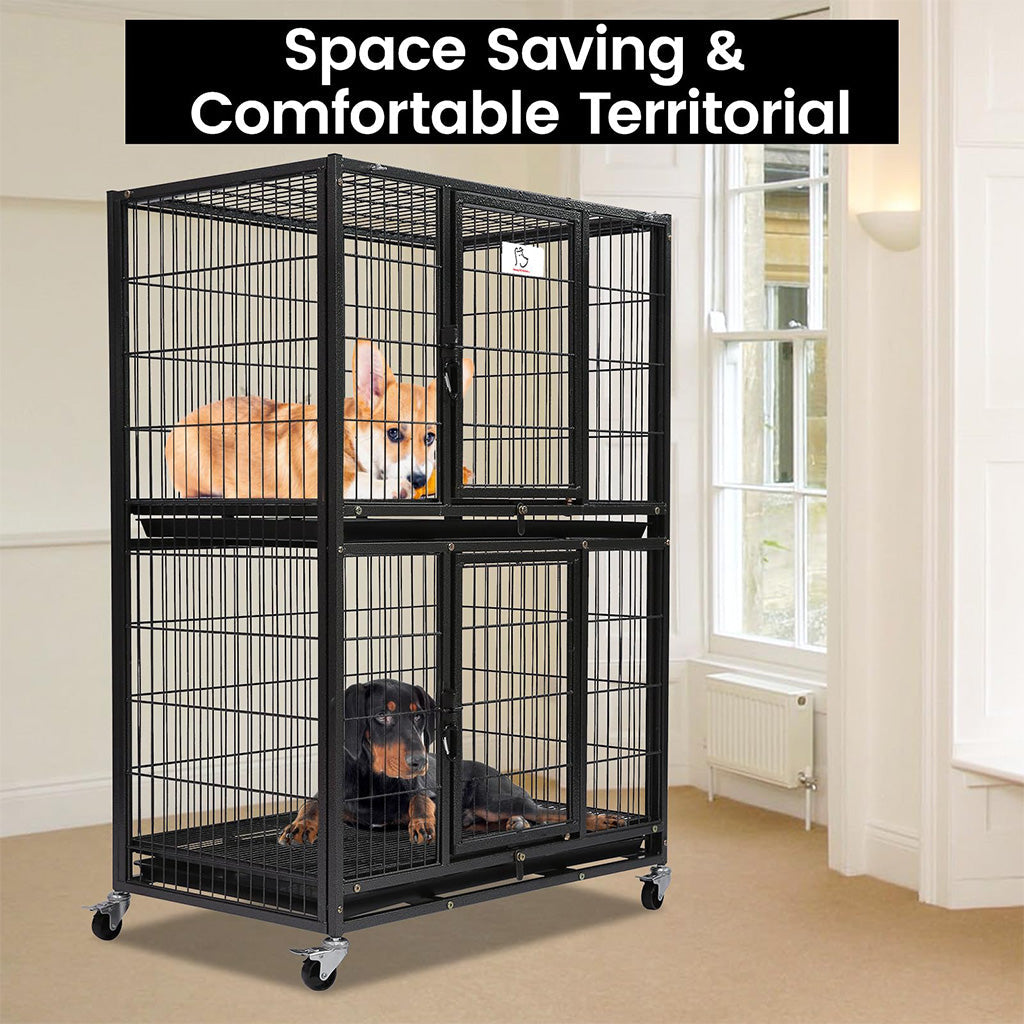 31" Two-Tier Dog Crate 46A