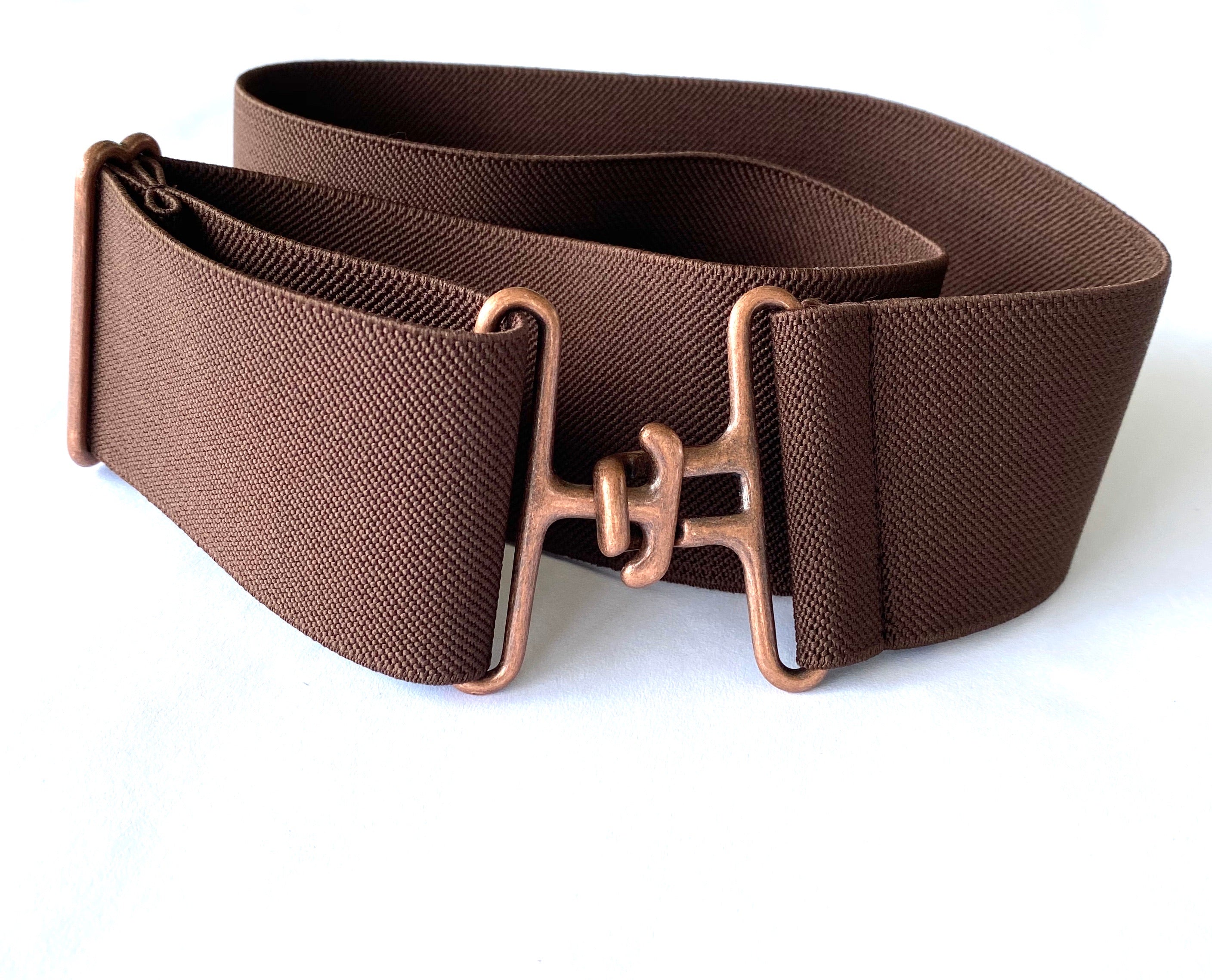 Chocolate + Copper Elastic Belt