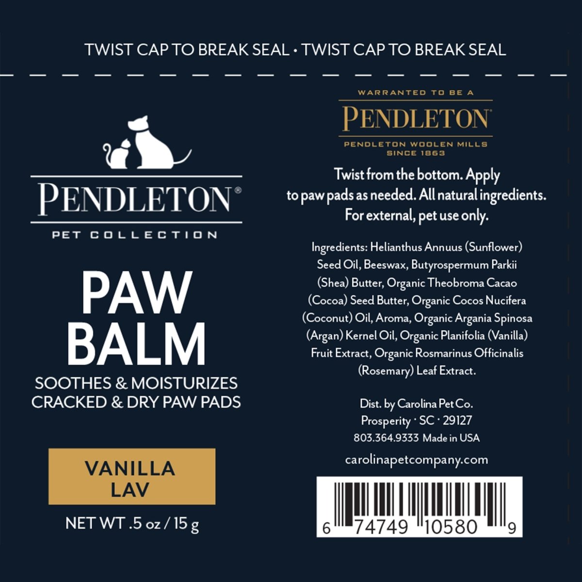 Pendleton Pet Paw Balm