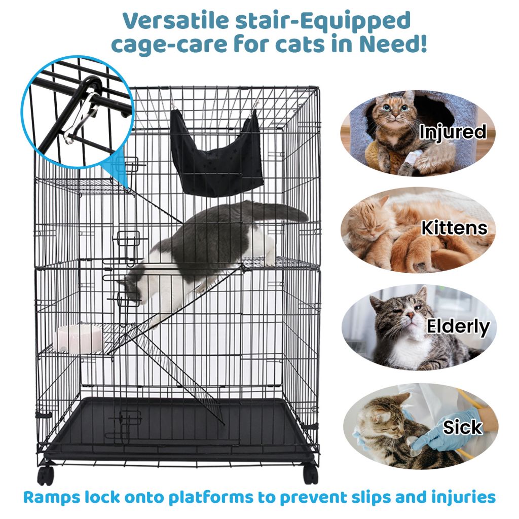 50 Inch 4-Tier Cat Cage C01