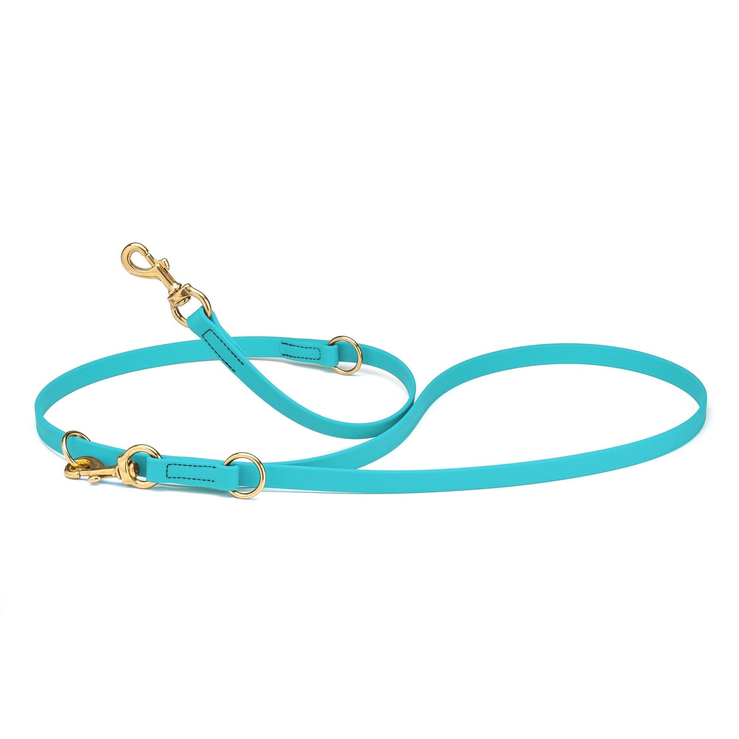 Viper Biothane Adjustable Multi-Purpose Dog Leash with Brass Hardware, 7FT