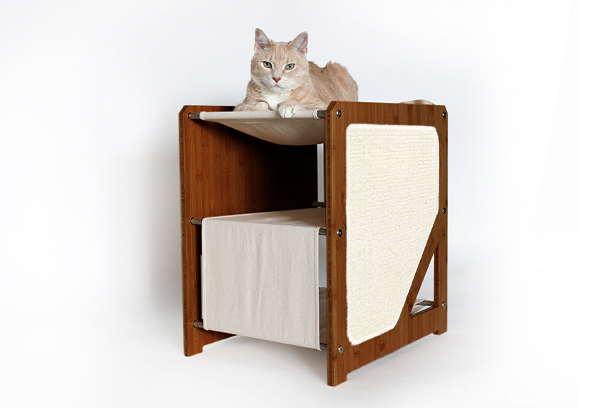 The Grotto - Short Cat Tree for Small Spaces