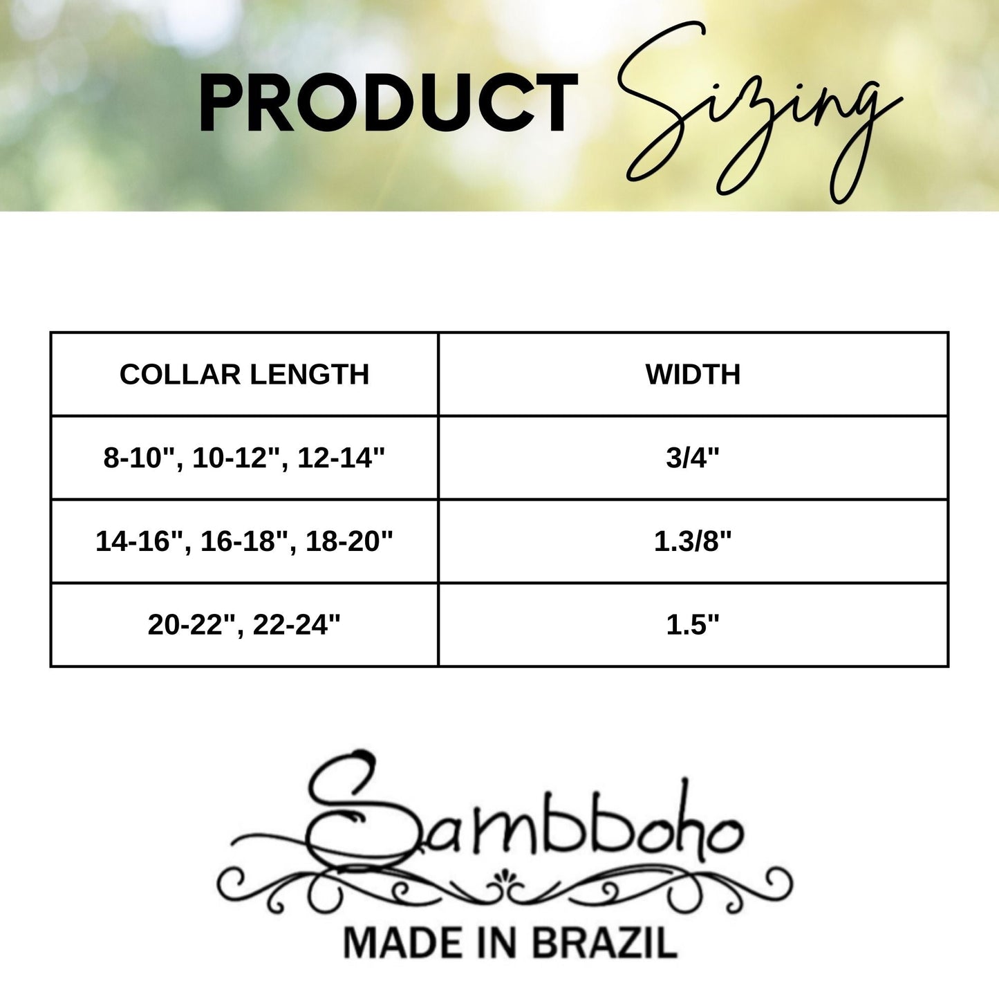 Lucky Sambboho dog collar