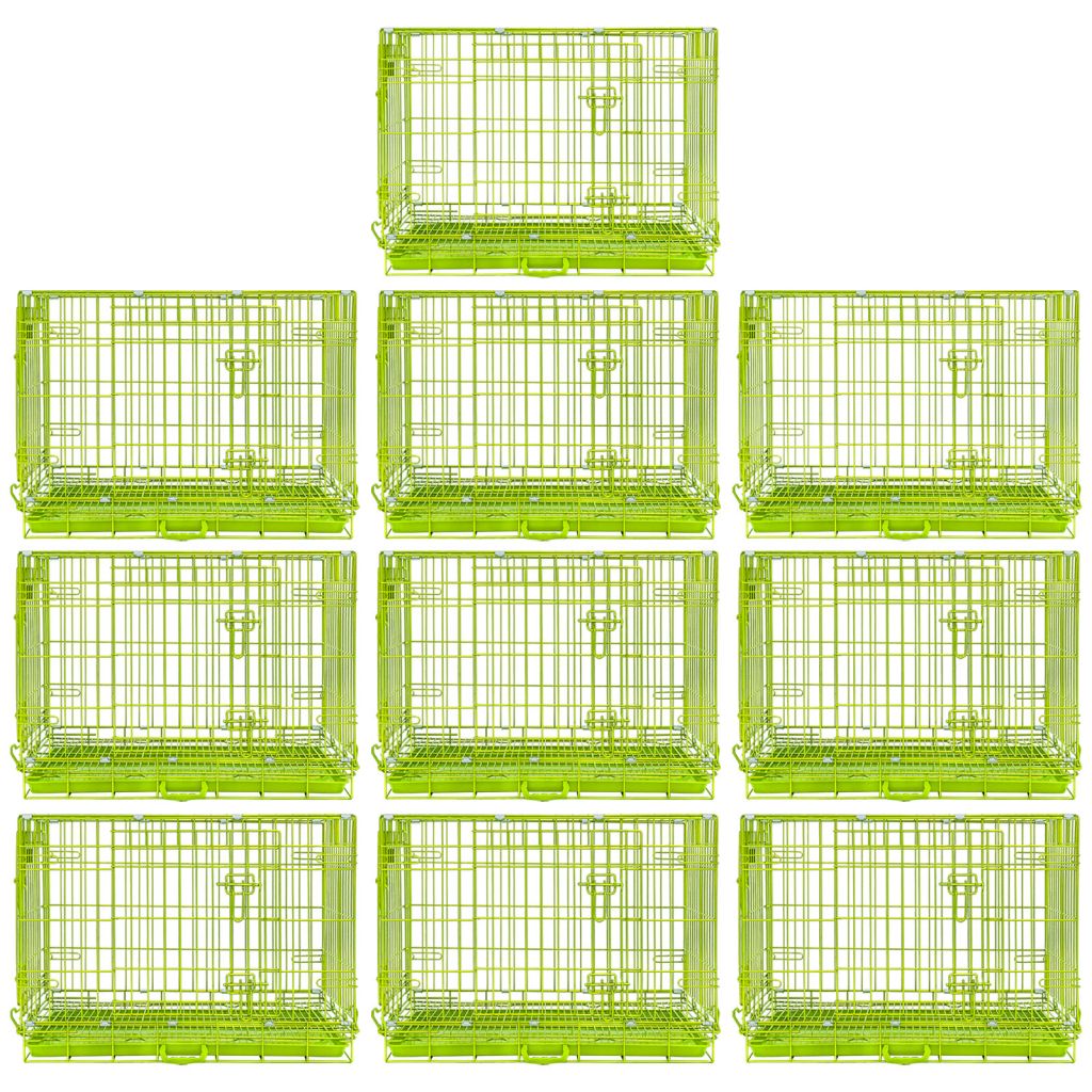 30" Collapsible Green Dog Crate GRN30