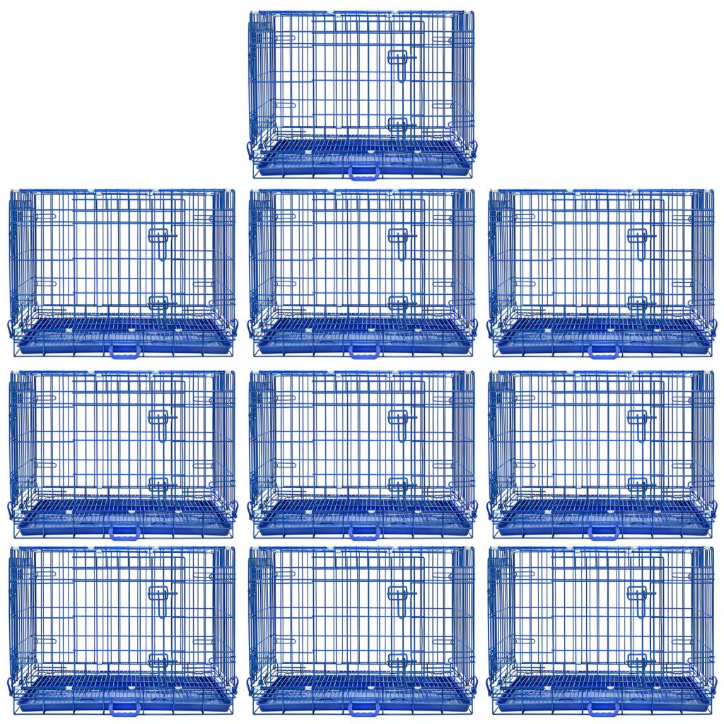 30" Collapsible Blue Dog Crate BLU30