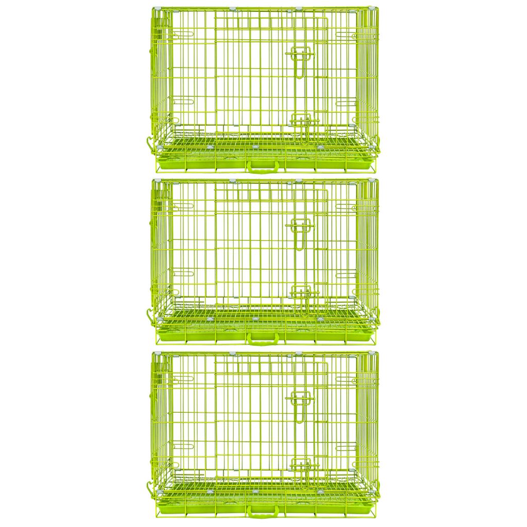 30" Collapsible Green Dog Crate GRN30