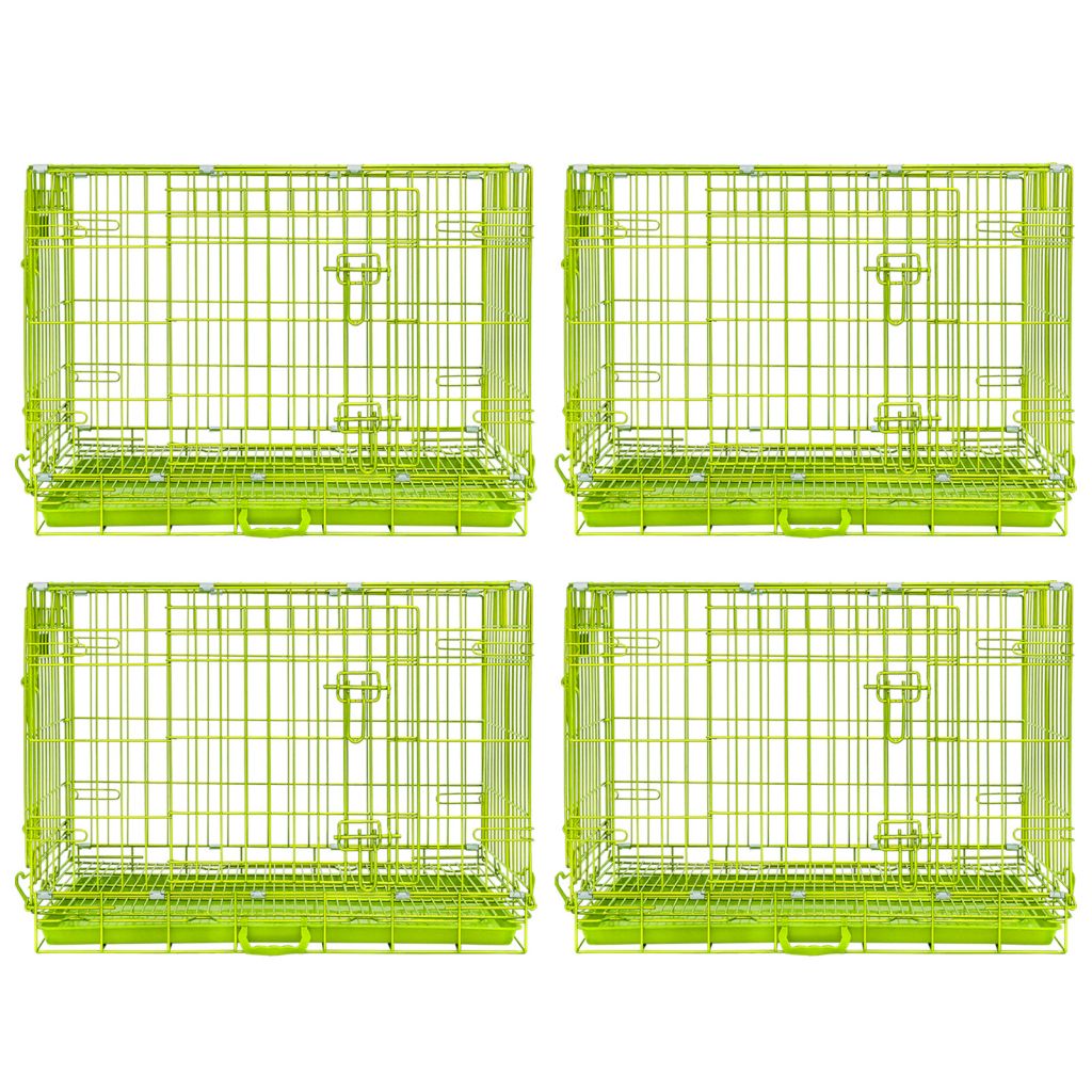 30" Collapsible Green Dog Crate GRN30